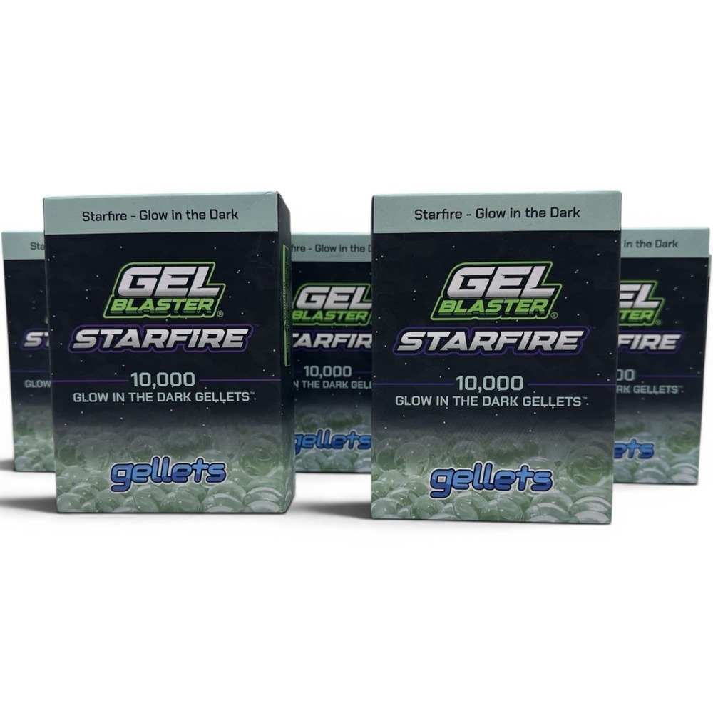 Gel Blaster Starfire - Glow In The Dark 10,000 Gellets, Lot Of (9), New